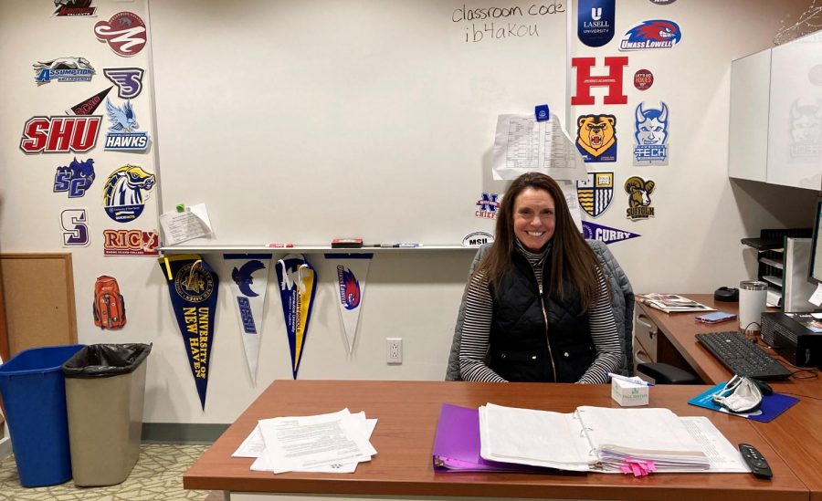 Nonnewaug students and alumni praise Kathy Green, the counselor who has led the College and Career Resource Center, for her encouragement and guidance in setting up their next steps after graduating from Nonnewaug.