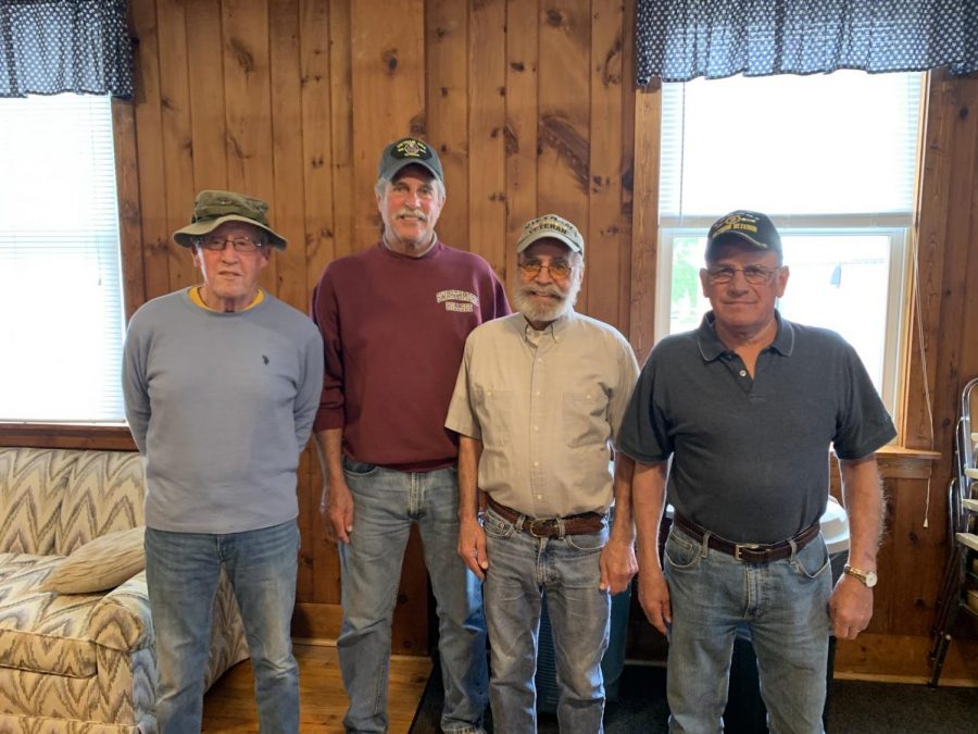 A photograph of local Vietnam Veterans - Left to Right: Bob Langenbach, Dan O’Neil, Robert Waldron, Rodney Albert. On Monday, June 14, 2021, there will be a burning of the flag ceremony held at 6pm at the Bethlehem American Legion post #146 in Bethlehem, CT. Show your support for the men and women who risk and have risked their lives to protect ours and our country’s freedom by attending this honorable ceremony.