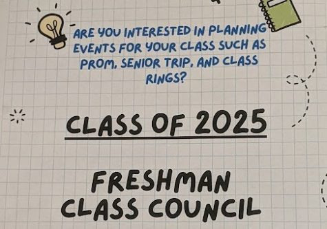 In September, the Nonnewaug Class of 2025 Council created a poster inviting freshmen to join.