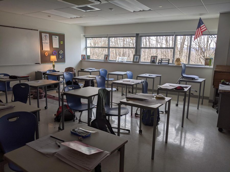 Many classrooms at Nonnewaug were dark Nov. 12 as the result of a midday power outage.
