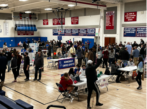 The annual 8th grade Activities Fair provided an opportunity for next years freshmen class to see all that NHS has to offer. 