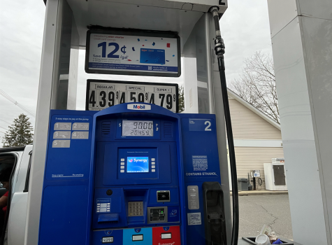 At Mobil in Woodbury, the gas prices are rising, forcing student drivers to pay upwards of $90 to fill a tank during a March 23 fill-up. 