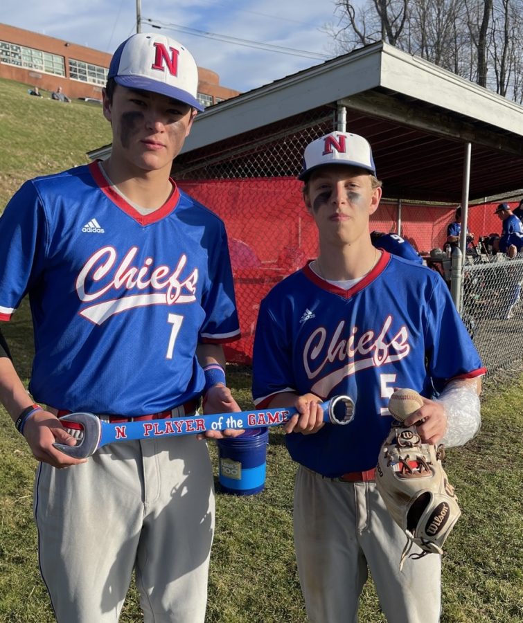 Dylan Chung, who had three hits and four RBI, and Ben Conti, who allowed four hits in a complete-game effort, shared the teams player of the game honors.