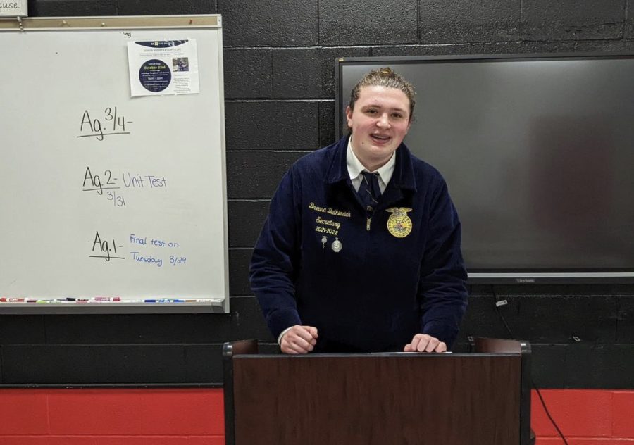 Breana  Butkievich, Chapter Secretary competed in Extemporaneous Public Speaking at the district competition last month. Judges had to go further into the scoring with a tie-breaker where she ended up finishing second in a close call. 