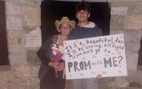 Promposals have become a staple of the high school experience. Mallory Tomkalski and Ryan Ponte, juniors at NHS were just one of the many couples to participate in these promposals. Ponte met Tomkalski at the top of a tower in Morris with a poster he made for her.
