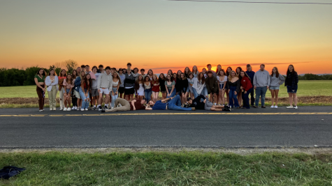Nonnewaug seniors attended the Senior Sunrise at Roxbury Airfield before the start of school Sept. 1. From freshman to senior year, the Class of 2023 has grown and come together in special times.