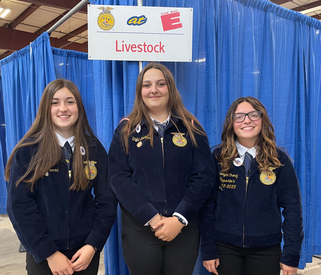 The Woodbury FFA Livestock Judging team was part of the NHS student group that competed in West Springfield. (Absent from photo: Casey Watson). 