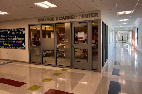 The CCRC, where counselor Kathy Green spends most of her day at work, helps students figure out their plans for the future of their education. 