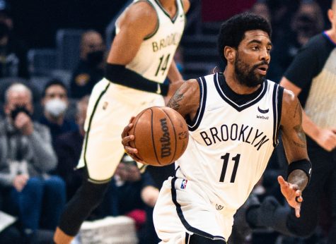 Nets guard Kyrie Irvings comments earlier this month on social media were met with a five-game suspension. 