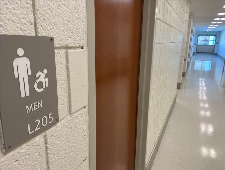 The upstairs bathrooms are intermittently available for student use. 