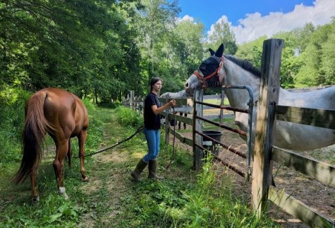 Anna Shupenis bridges her passion for agriculture with her knowledge gained from her time at NHS, such as working with horses.