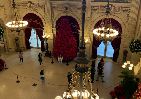 A view from the second story of one of the mansions in Newport, Rhode Island. Nonnewaug students attended a trip to experience the history and culture of Newport on Nov. 21.