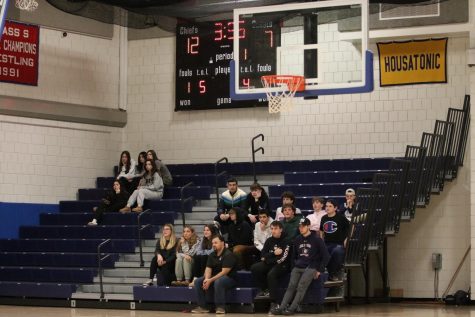 Only a smattering of students attended the Nonnewaug-Thomaston boys basketball game earlier this season.