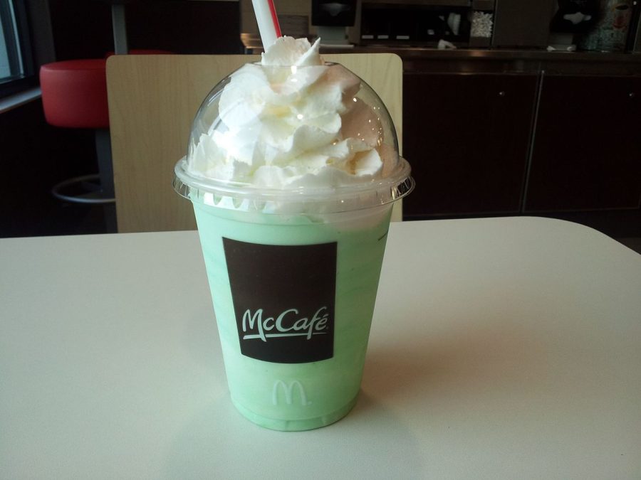 Students+of+Nonnewaug+are+among+the+many+flocking+to+their+local+McDonalds+to+get+a+sip+of+the+seasonal+Shamrock+Shake.