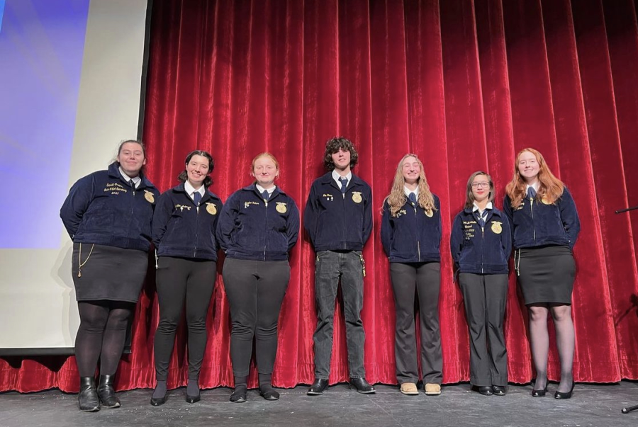 On February 22, Connecticut FFA Vice President Anna Silkman and Secretary Sarah Cropley attended the Killingly FFA Underclassmen Awards Ceremony, giving them the opportunity to speak in front of and further connect with one of the Connecticut FFA chapters.