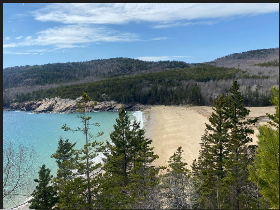 A dozen students explored Acadia National Park, Bar Harbor, and the University of New Hampshire during spring break. (contributed)