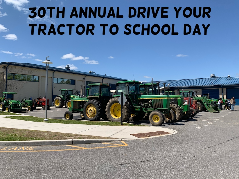 Annual drive your tractor to school day at Nonnewaug has an impressive turnout for spring of 2023. 