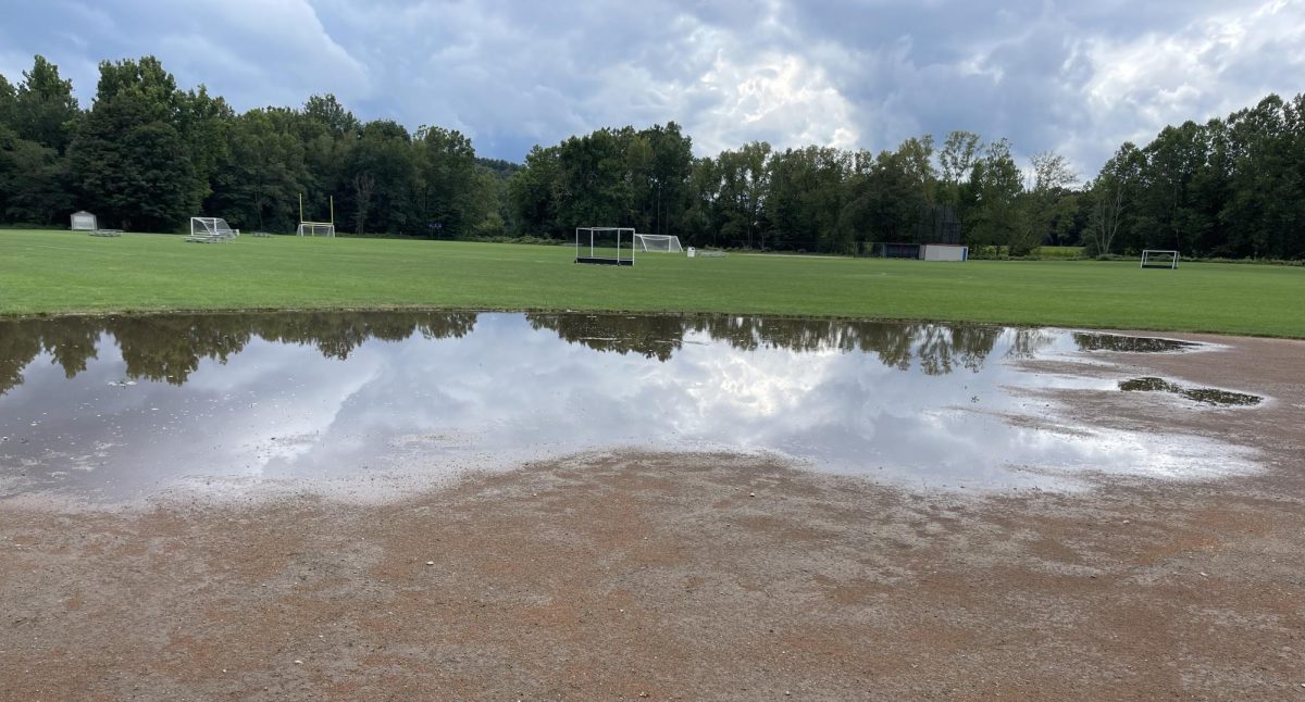 Despite improvements on the athletic fields following NHS most recent renovation, autumn rain has provided many challenges for athletes. 