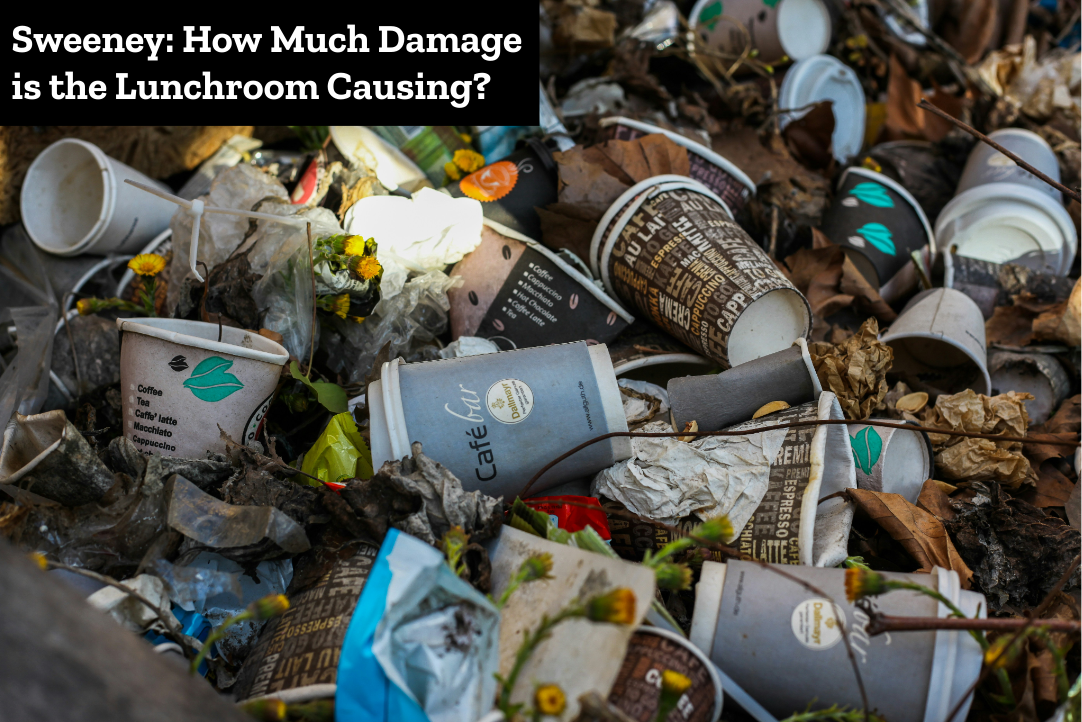 Single-use plastics, especially the amount of which is used in school cafeterias, are concerning to many. (Courtesy of Unsplash)