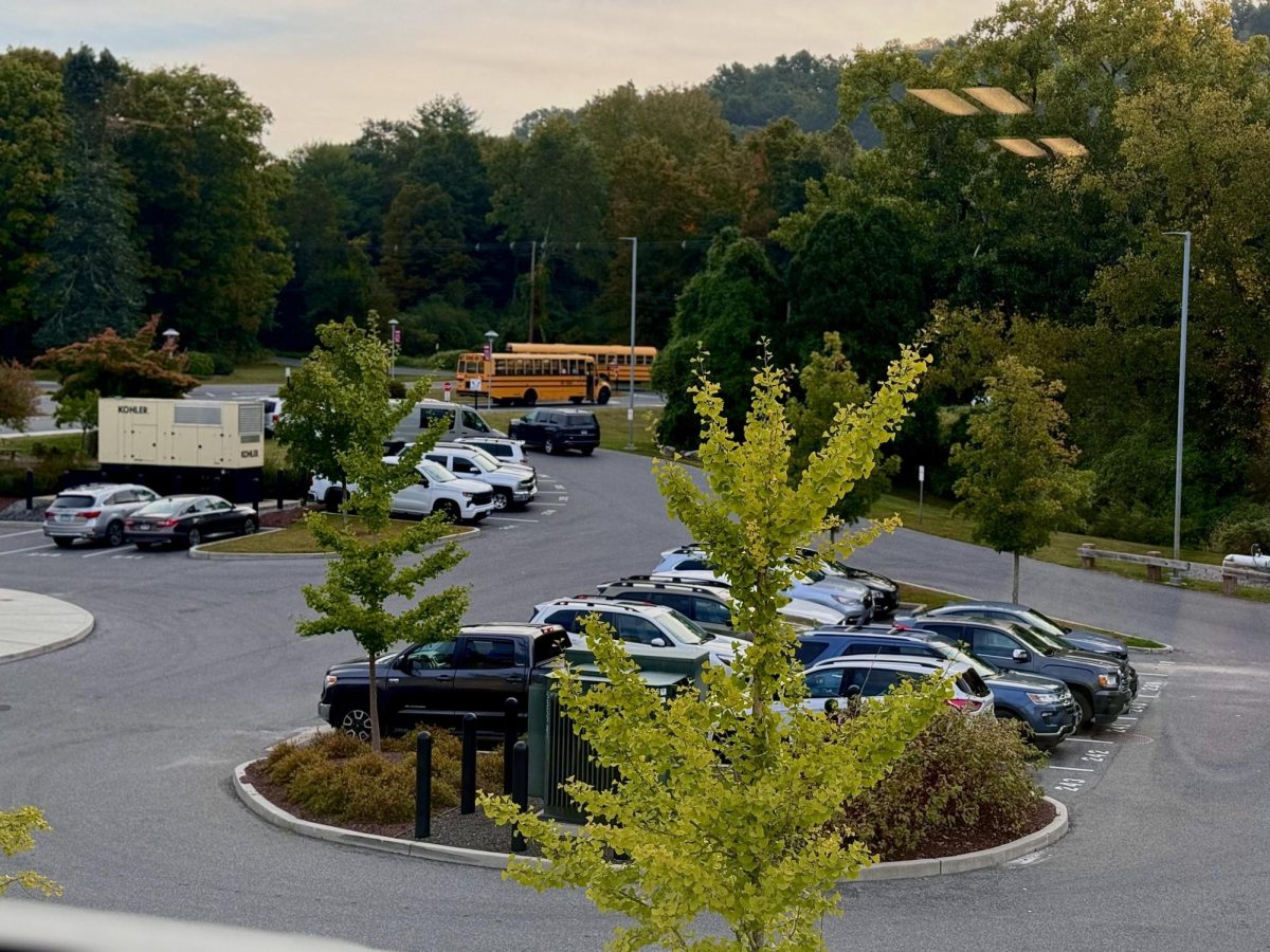 Nonnewaug's parking lot is busiest during the 15 minutes before and after school, which stresses out some new student drivers.