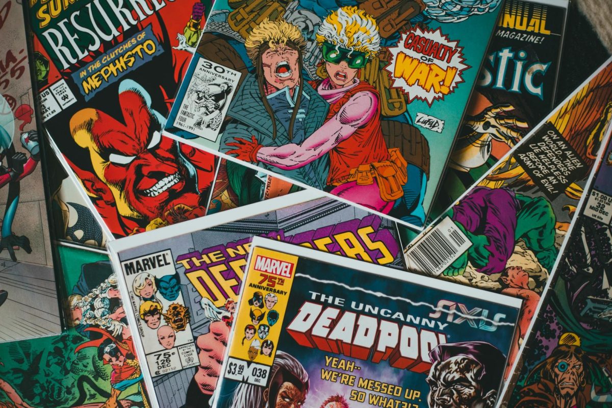 Last year, according to Publisher's Weekly, comic books sales made $1.87 in the USA. For NHS students, these texts have not only provided a source of entertainment, but they've also helped students develop reading strategies and improve creativity. Photo credit Erik Mclean (Unsplash)