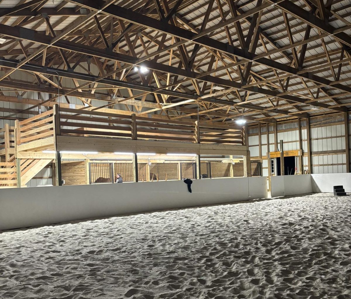 The barn is overall built better fit for both students, teachers, and animals.  The new arena will allow for more to be done with the horse during horse management classes as well as with extracurricular activities.