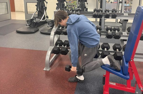 Nonnewaug freshman Jake Maccione works on his training for his upcoming season.