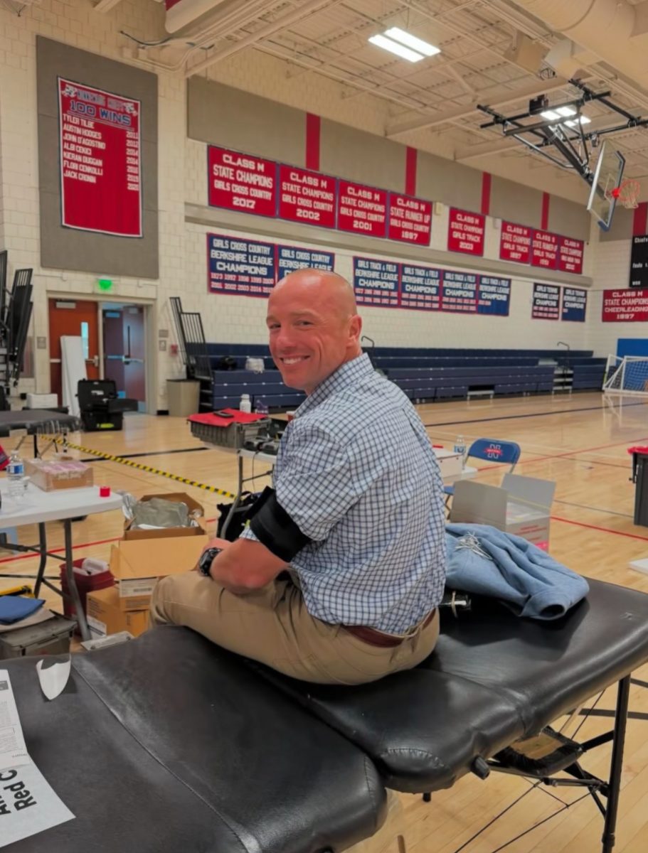 NHS Principal, Mykal Kuslis, has donated 49 times to area blood drives. For Kuslis and many students, these donations hit a personal note and make donating even more critical. Photo Credit: NHS National Honor Society 