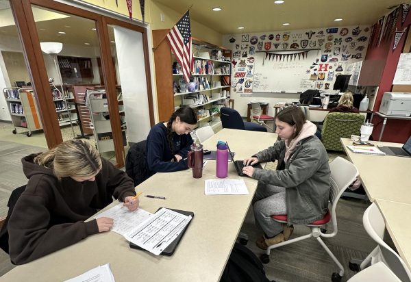 Throughout the day students can be seen filtering through the CCRC. Students are able to get the help and guidance they need to after high school here with help from Kathy Green, the College and Career Resource Center counselor. Student are better able to plan and get a feel for their time after high school with help from others.