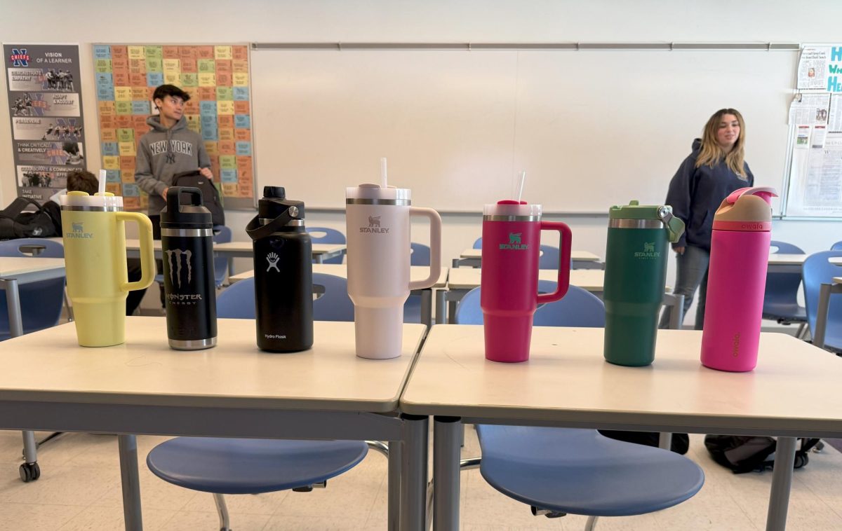 Nonnewaug students bring a variety of metal water bottles to school, but do teenagers drink enough?