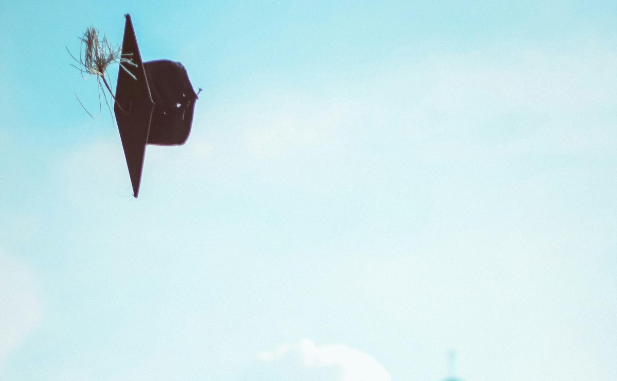 High school students love to look forward to graduation. One of the most memorable parts is throwing your grad cap up into the air. (Courtesy of JodyHongFilms/Unsplash)