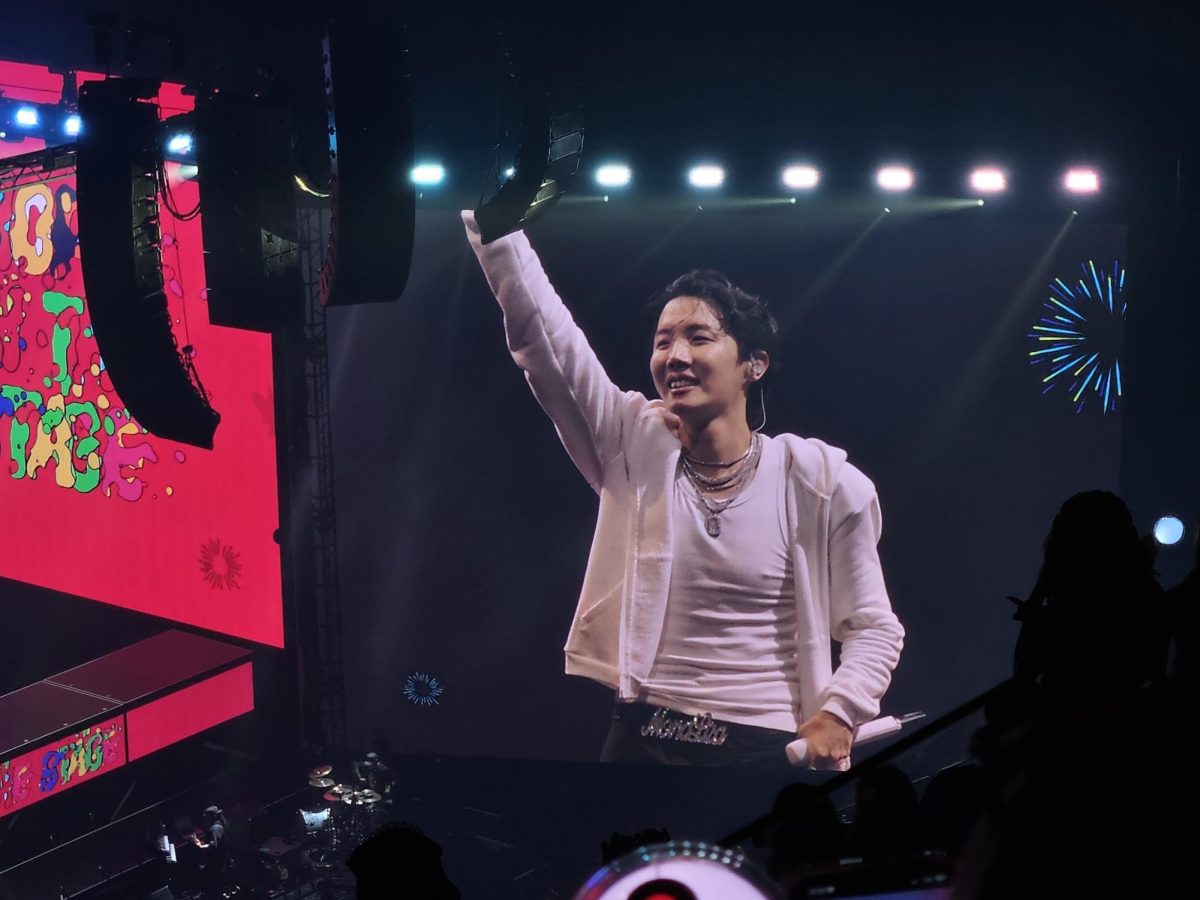 J-Hope performs in Brooklyn, New York, on March 14 for his second sold-out show. His solo career has been amplified in the absence of the five other BTS members who are currently serving in the South Korean army, marking a meaningful hiatus for dedicated fans.