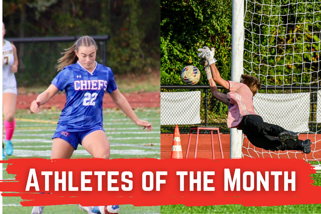 Nonnewaug sophomore, Rosie Makarewicz, left, and junior, Rolfe Brindle, are the Chief Advocate’s Athletes of the Month for September.