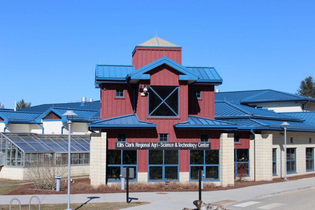 Nonnewaug High School's Ellis Clark Regional Agriscience and Tech Center, located to the side of the main school, is where many of the agriculture classes occur. (Courtesy of Hope Davis)
